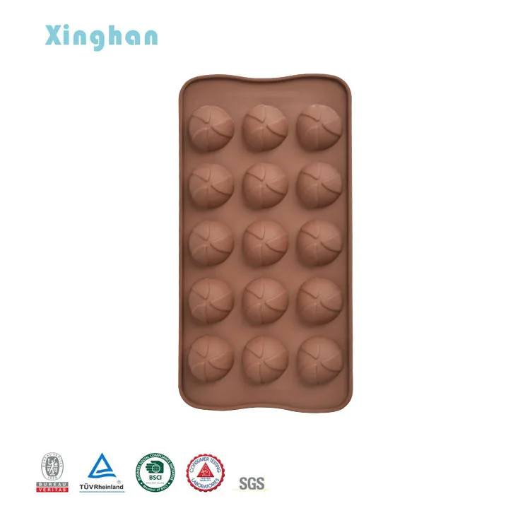 Personalized Silicone Chocolate Candy 3D Bar Ball Molds Chocolate Shell Shape Mold For Diy Baking