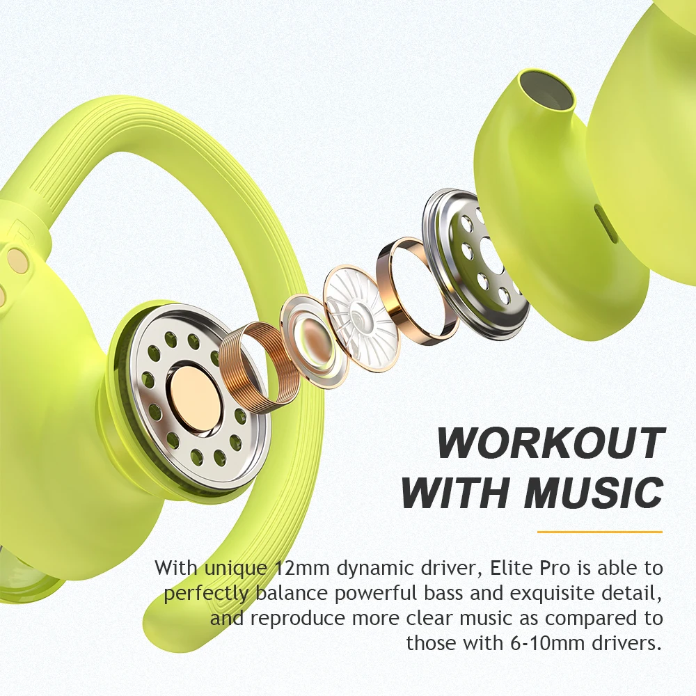 
Melofun Elite Pro TWS New Design APTX Deep Bass HiFi ear buds gym Sport workout Bluetooth Wireless Ear buds for Smartphone 