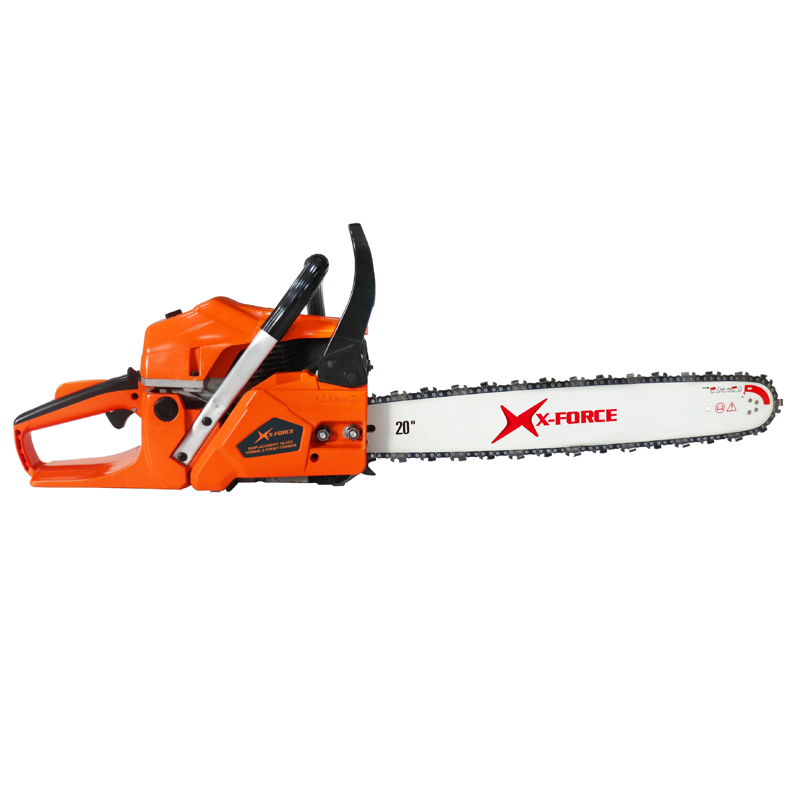 Professional Manufacture 5800 Gasoline Chainsaw 2 Stroke Petrol Wood Tree Cutting Machine Forest Chain Saw