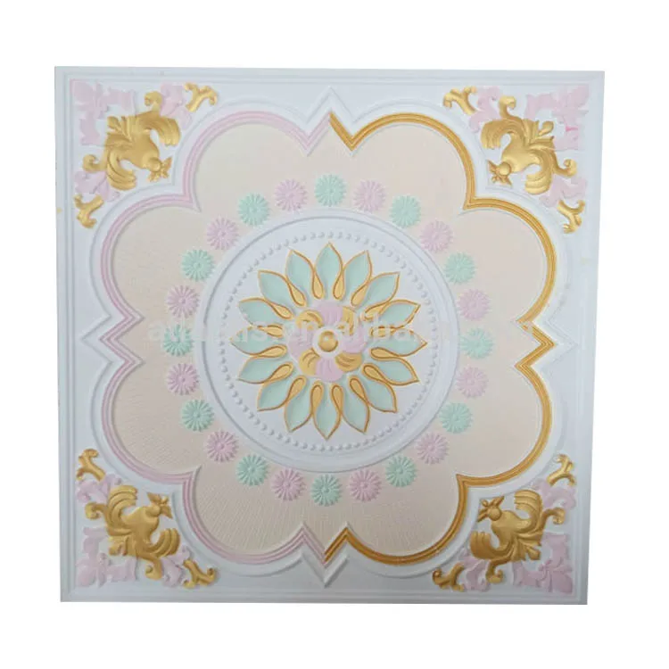 
Wholesale Pvc Facing Artistic Cheap Polystyrene Decorative Ceiling Tiles 