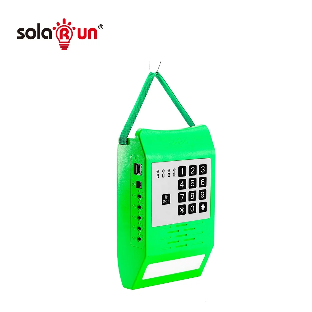 PayGo Solar Home Lighting System Kit 8W 10W pay as you go solar power phone charger indoor outdoor solar panel set payg