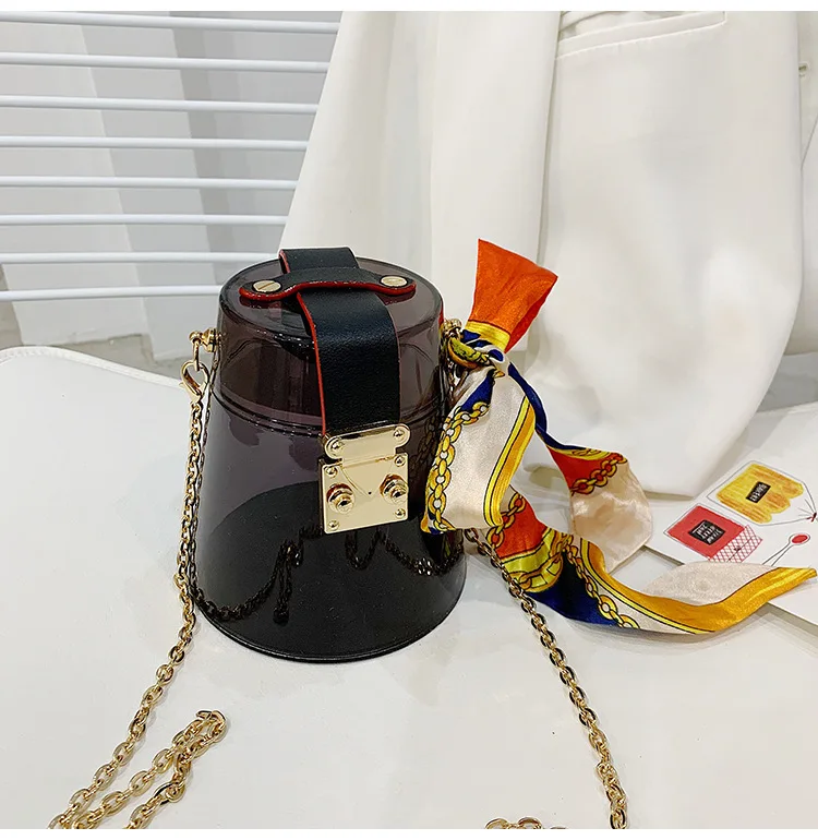 
newest fashion pvc crylic rhinestone handbags crystal purses for women 