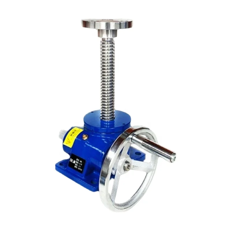 1 ton 2.5 ton 5 ton high lifting capacity hand crank screw jack lift worm gear screw jack