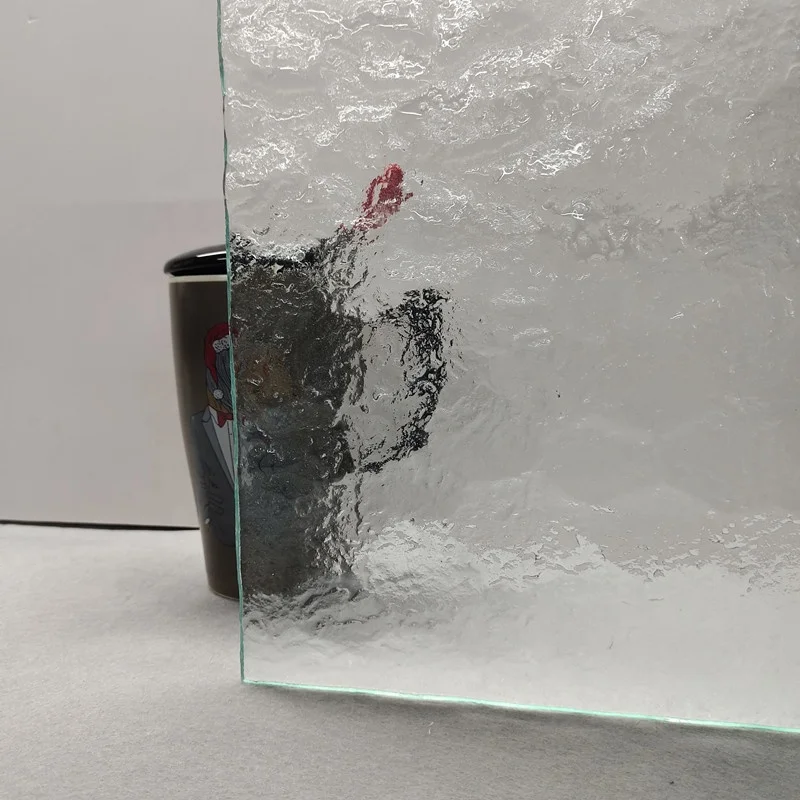 Rocky Textured Clear Low Iron Patterned Glass
