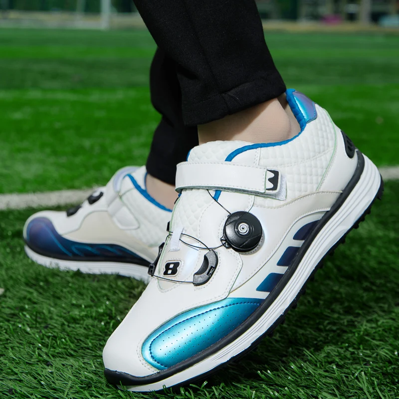 New Golf Shoes Men Sports Shoes Waterproof Rotating Buckle Breathable Golf Sneakers High Quality Professional Golf Trainers Men