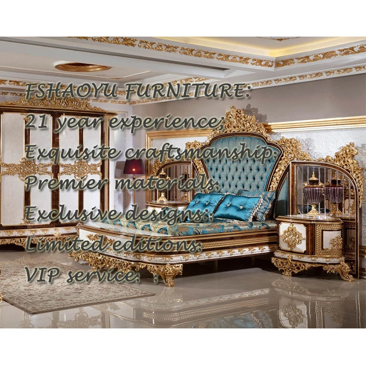 FSHAOYU high quality Fashion Custom Luxury Classic Solid Wood California King Bed Frame With Headboard For Home Furniture