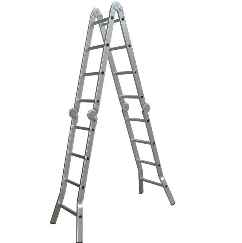1.5m/1.76m/2.02m/2.28m/2.54m/2.8m/3.06m china factory aluminum folding ladder