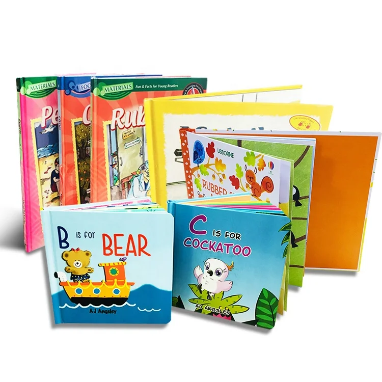 Custom Printing Services Company English Story Board Book, Cheap Price Children Hard Cover Book Printing