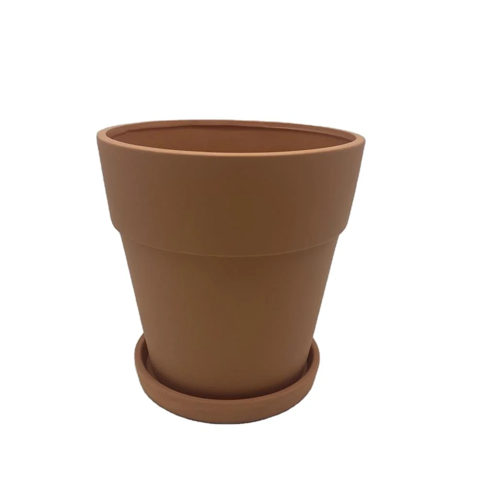 Indoor Terracotta Planter Pot with round saucer
