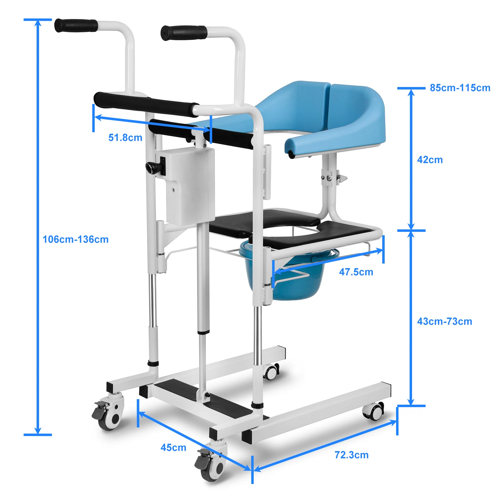 Wheelchair For Handicap Invalid Transfer Lift Handicapped Wheelchair