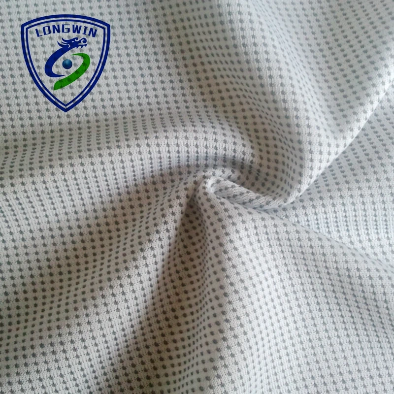 Quick-drying anti-bacterial 100% polyester breathable Bamboo carbon jersey mesh fabric for underwear