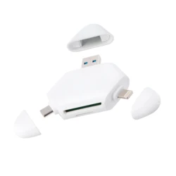 3 in 1 usb type c lighting fast SD TF otg tablet mobile phone magnetic card reader