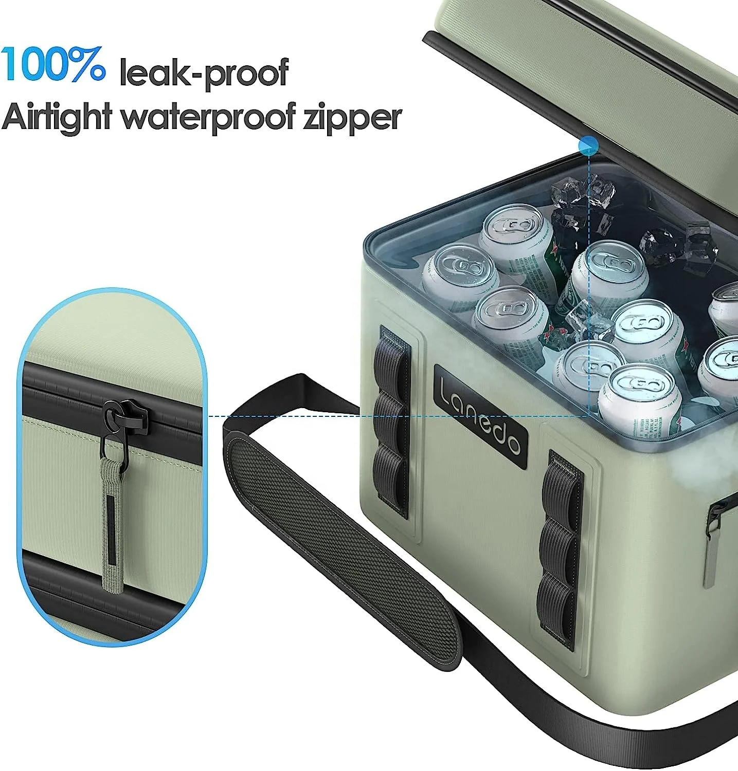 Custom Picnic Bag Hot Sales Waterproof Insulated Tpu Drink Lunch Bag Reusable Waterproof Cooler Bag For Adult Women Men