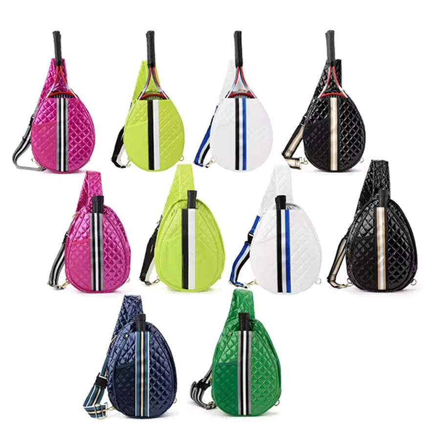 Customize Sports Bag Pack Unisex Crossbody Large Puffer Sling Pickleball Paddle Tennis Sport Bags For Padel Gym badminton racket