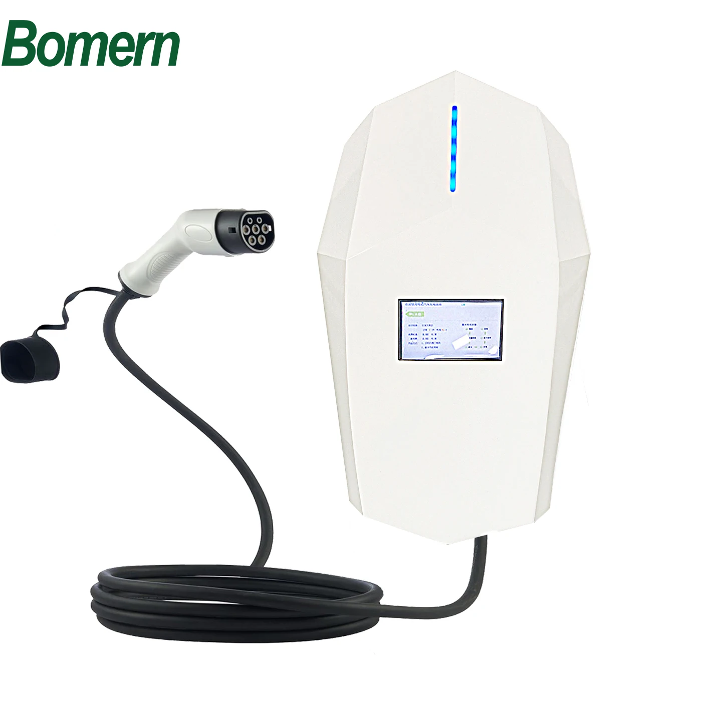 Type 2 IP55 waterproof ev charger 7kw 32A single phase EV charging station for electric cars