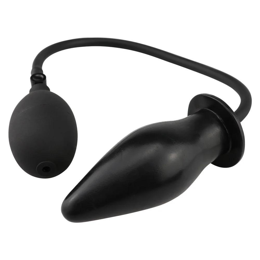 Hottest Inflatable Butt Plug Black Balloon Pump BDSM Anal Expand with Quick Release Valve Stretch Anal Sex Toys