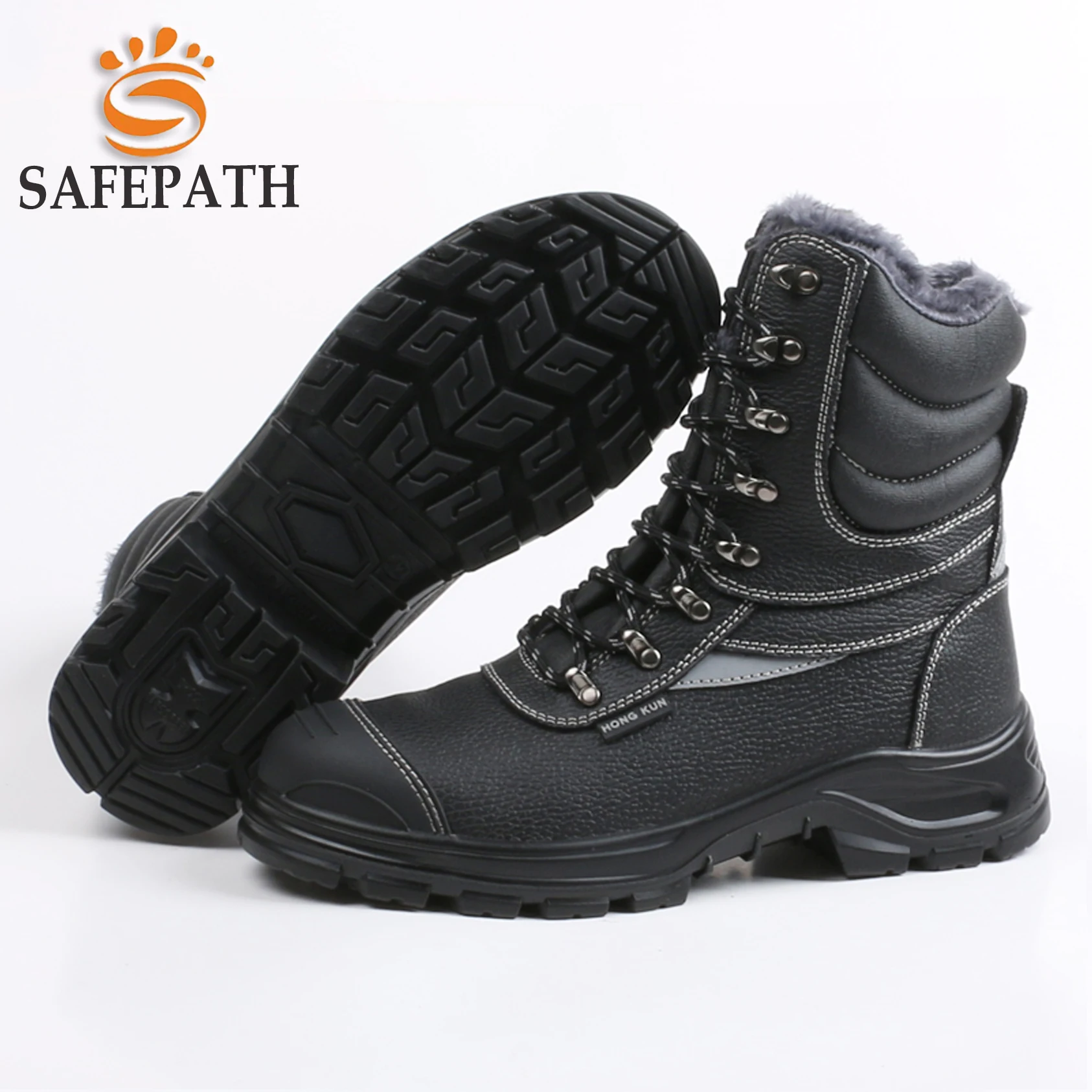 Autumn Winter Fashion Comfortable Waterproof Anti-smash Anti-puncture kevlar Industrial Construction Safety Shoes  for Labours