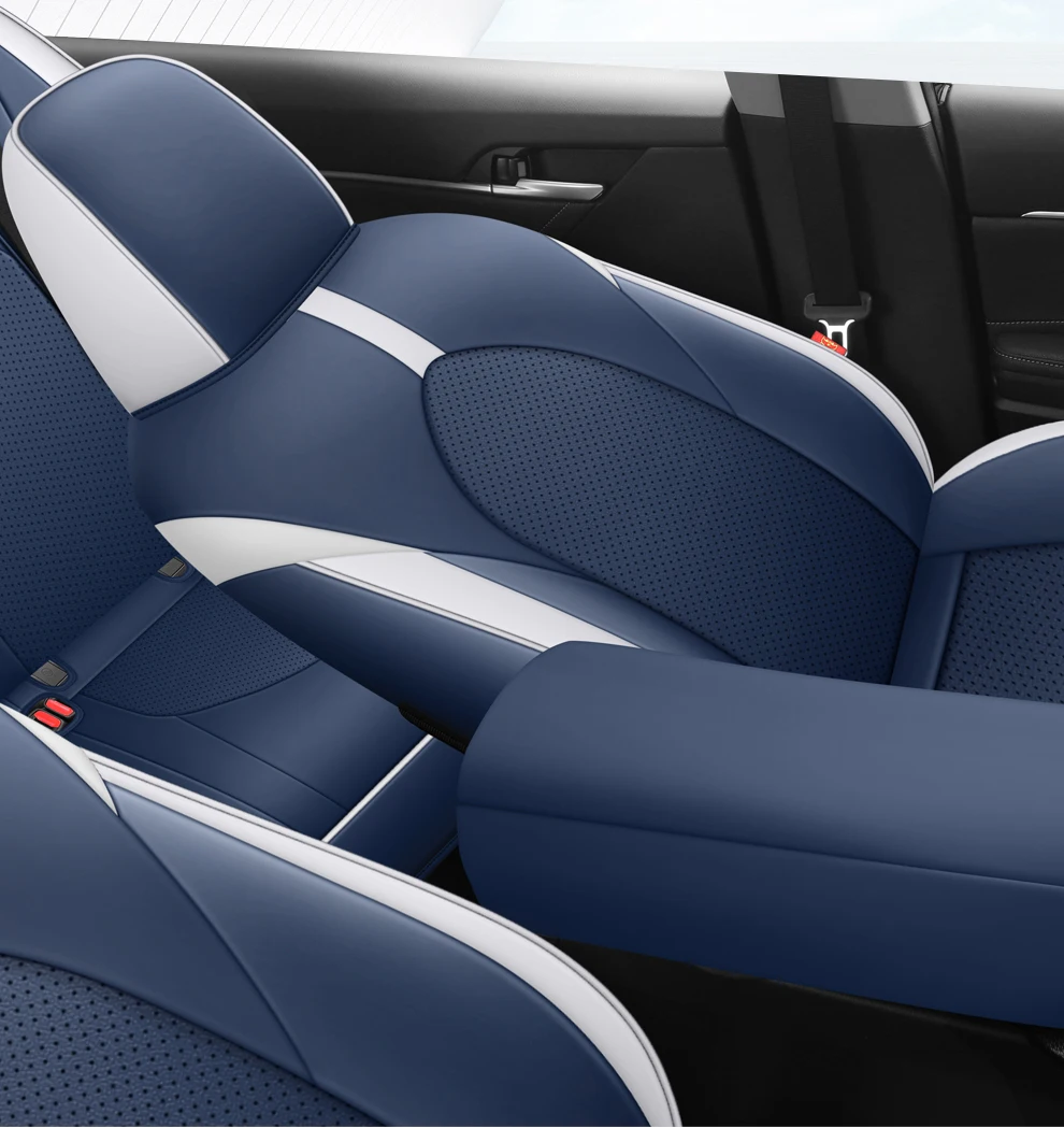 Sports Style  PU Leather Car Seat Covers Full Set Protector for Toyota Camry