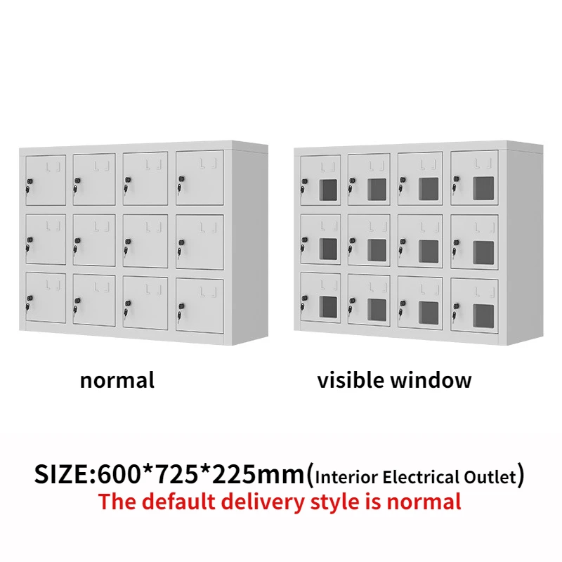 FF2207 Office Classroom Phone Organizer Storage Cabinet Chargeable Metal Cell Phone Locker Box with Keys