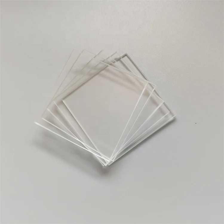 High permeability borosilicate optical ultra-white glass round shaped tempered glass sheet