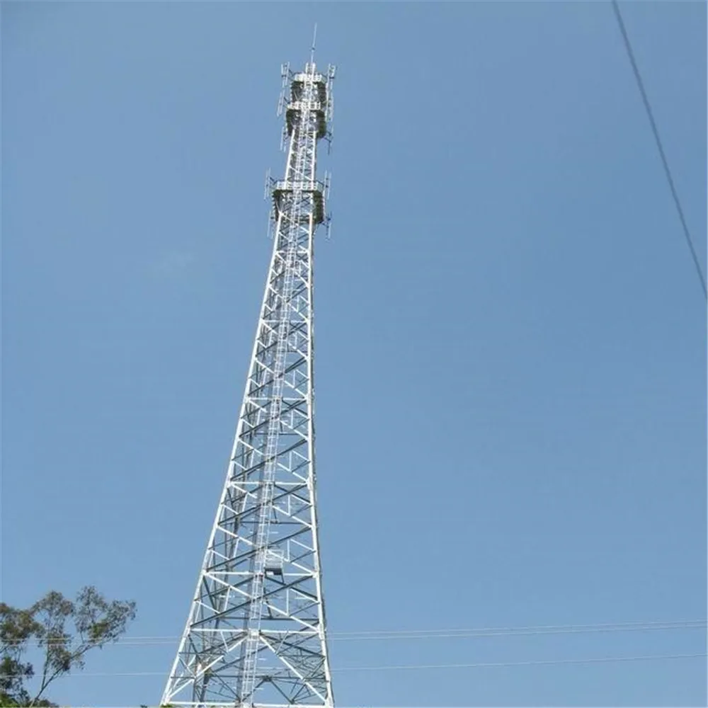 30M 45M 4G Galvanized 5G Cell Phone Self Supporting Communication Telecom Tower