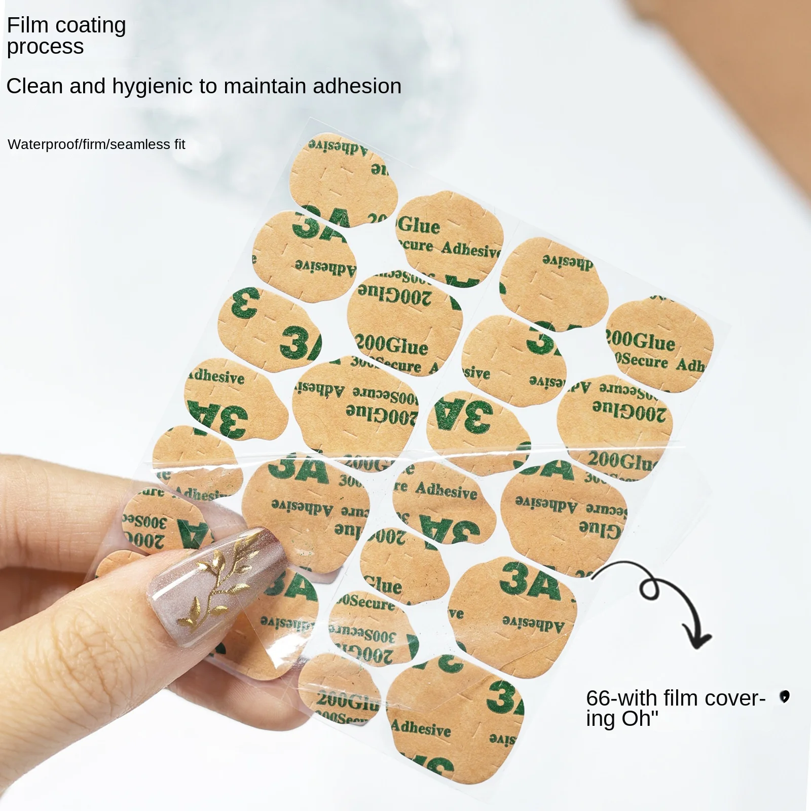 Waterproof Jelly Glue Manicure Stickers Double-Sided Adhesive Resin Firmly Increases Nail Pieces Regular Firmly Glue