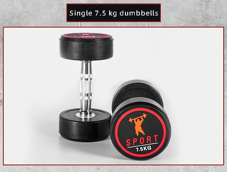 Hex Dumbbell Wholesale 2.5-50KG    fixed rubber  dumbbell gym Equipment Low Price Cast Iron
