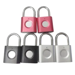 Fingerprint Lock Safety Door Lock Digital Portable Fingerprint Padlock Travel Luggage Suitcase Padlock
