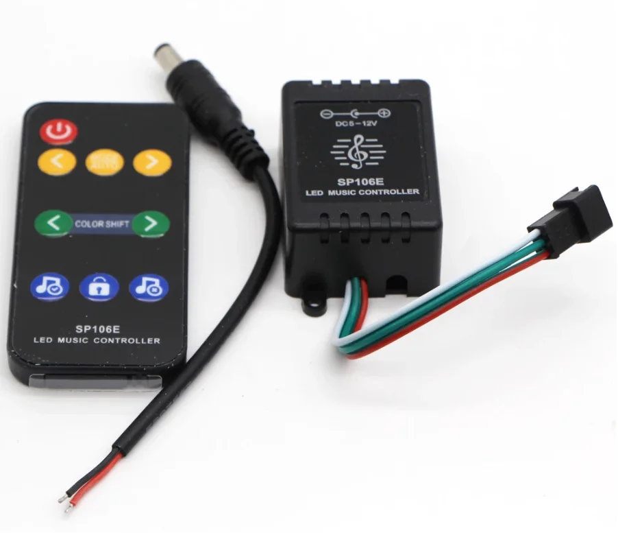 Пульт дистанционного управления Glite dark knight SP106E RGB 8key RF 5-12 В 600 пикселей поддержка индивидуального заказа Режим музыки
