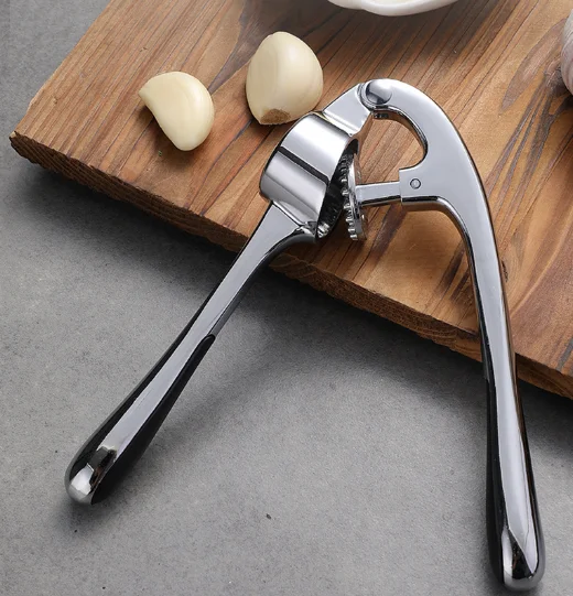Hot Sale Kitchen Products Premium Quality Garlic Press Tool Assisted Garlic Mincer Easy Clean Garlic Crusher