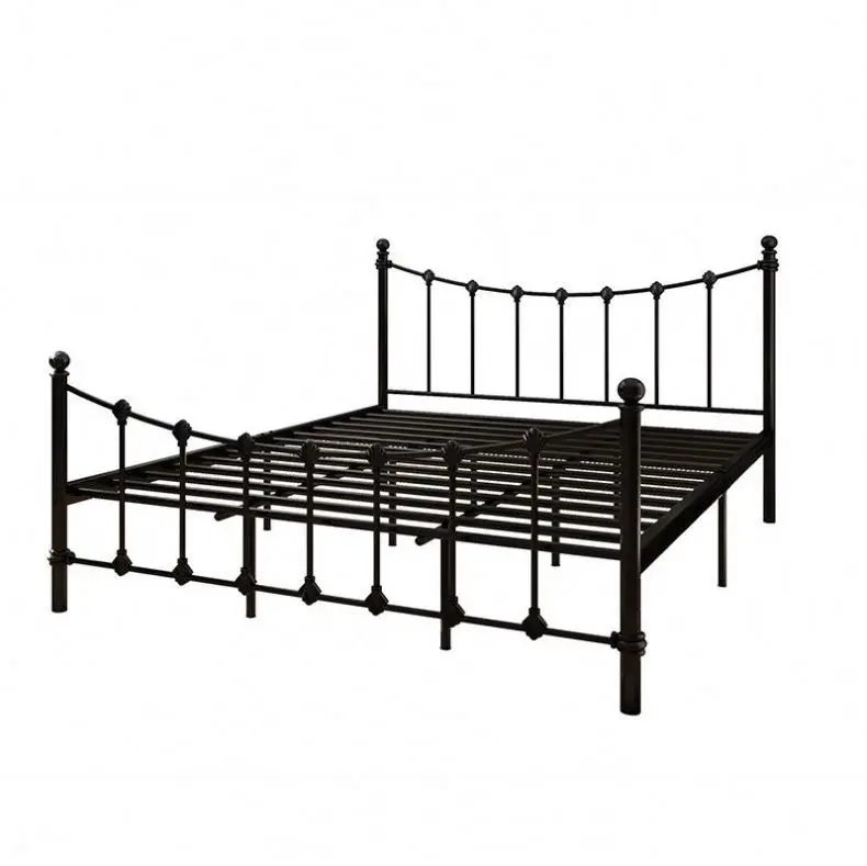 European Modern Minimalist Wrought Iron Princess Double Bed Creative Design Of Bed Frame