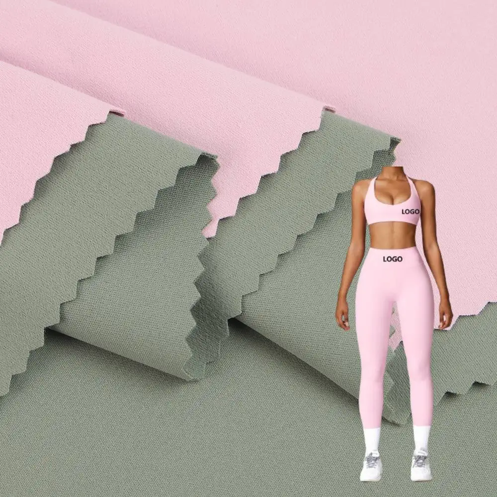 Wholesale Plus Size Drifit Sportswear 4 Way Stretch Polyester Spandex Fabric For Lulu Yoga Pants Leggings