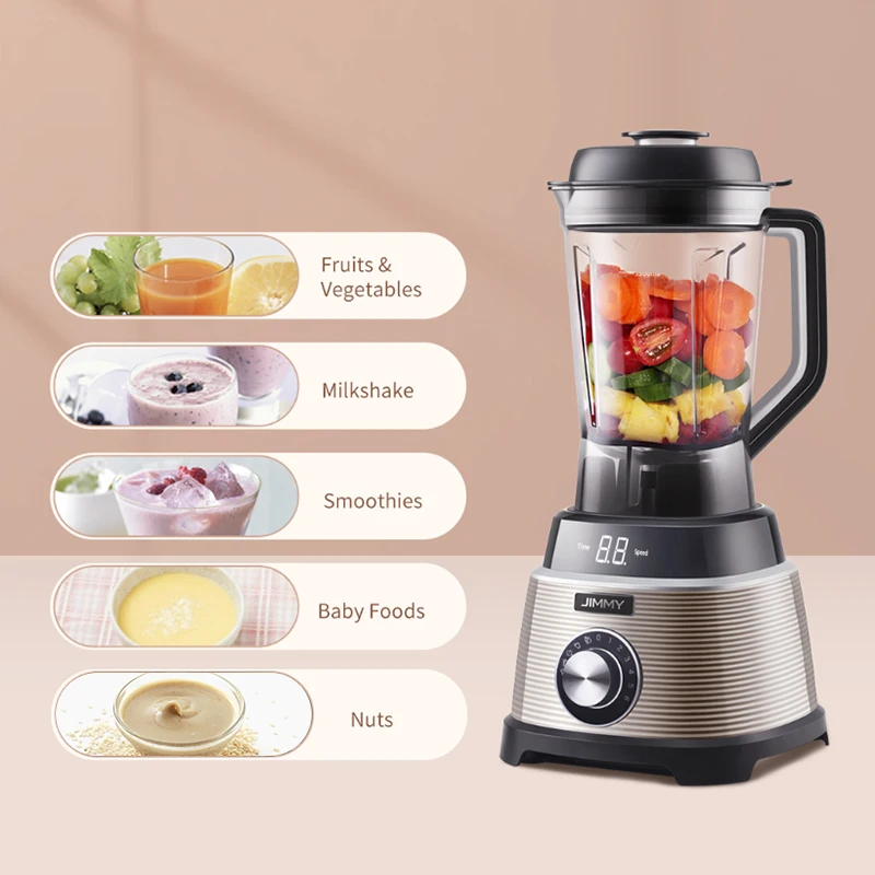 
Высокоскоростной самоочищающийся домашний кухонный блендер JIMMY B53 большой емкости 