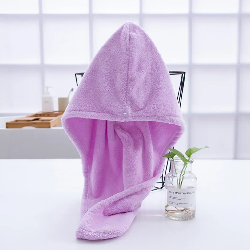 Роскошный тюрбан микрофибра сухой супер абсорбирующий коралловый бархат волос сухое полотенце для салона