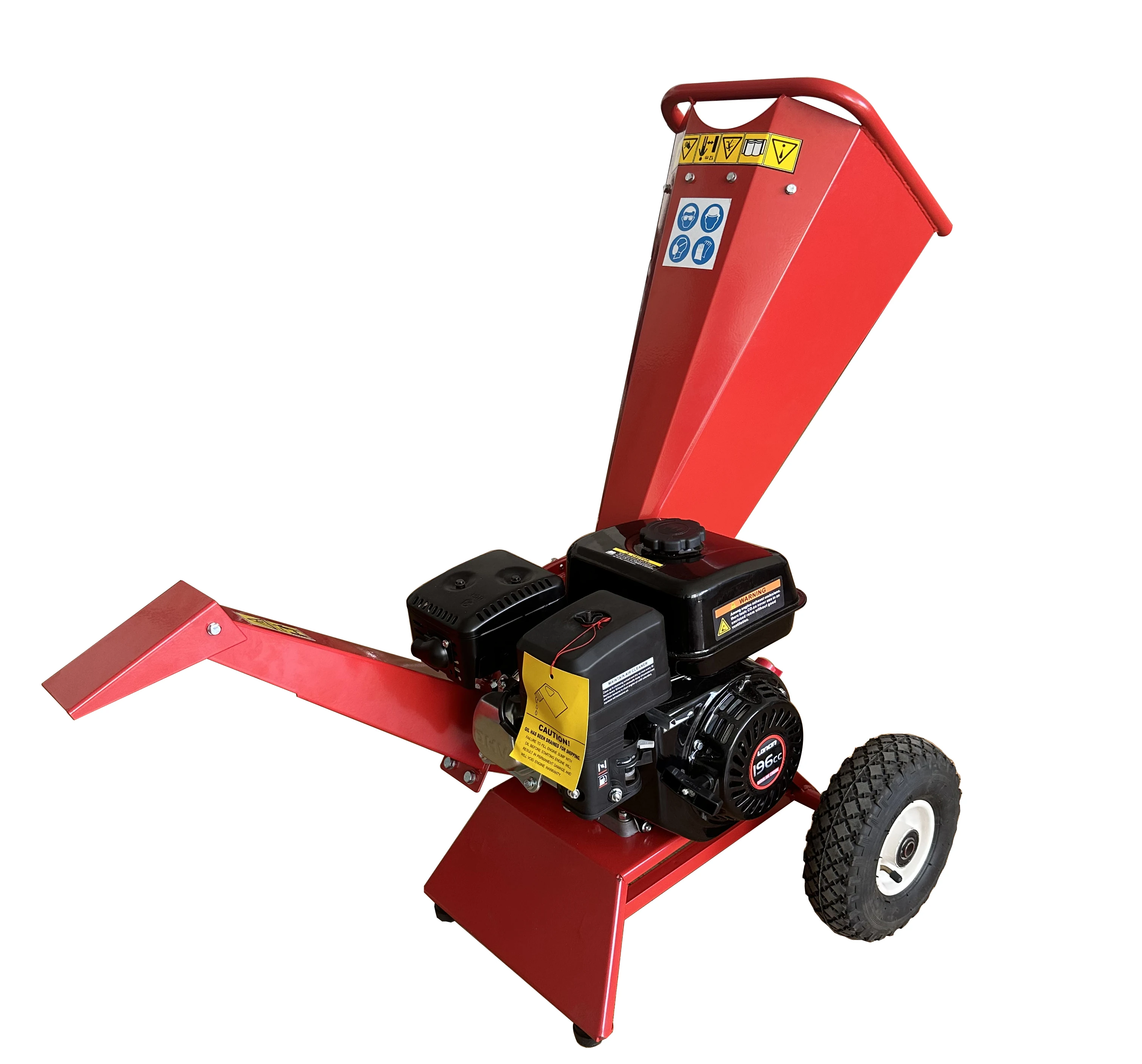 Small household agricultural machinery and equipment 6.5 horsepower wood chipper for sale