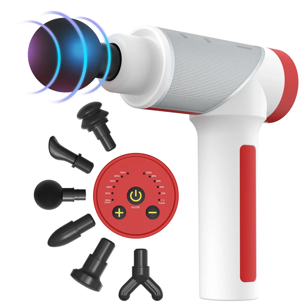 Professional Massage Gun Pro Body Fascial Gun Fitness Muscle Massager Machine 12mm Rechargeable Massagegun for Sport Fitness