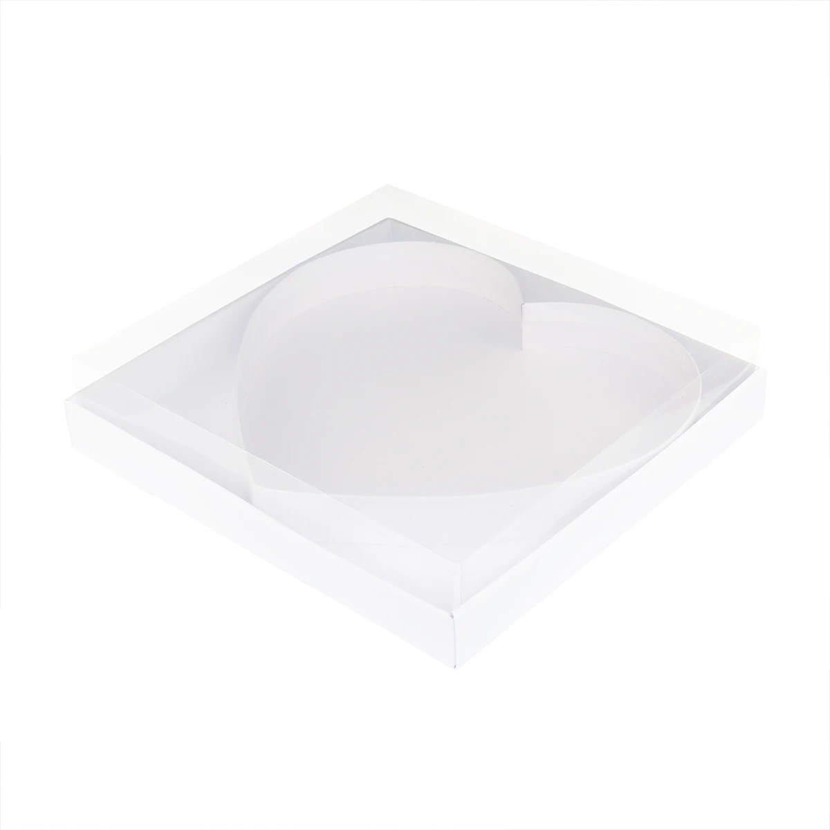 Flower Grazing Food Paper Mache Gift Sweet Charcuterie Board Cardboard Heart Shaped Box With Clear Lid