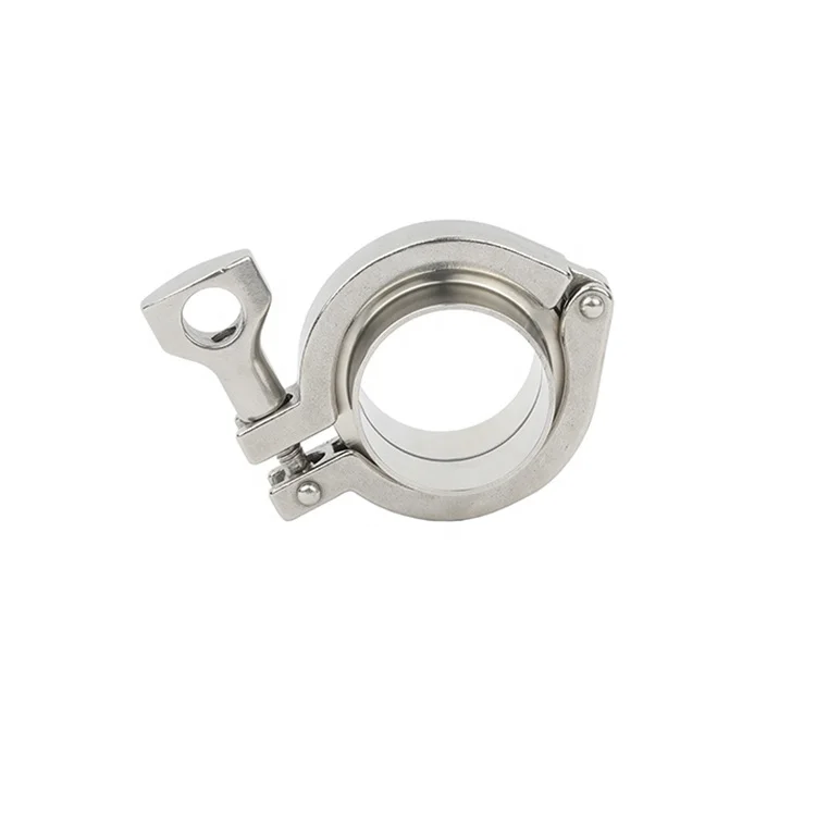 Sanitary Stainless Steel SS304 SS316L Tri-clamp Pipe Fitting Double Pin and Single Pin Clamp