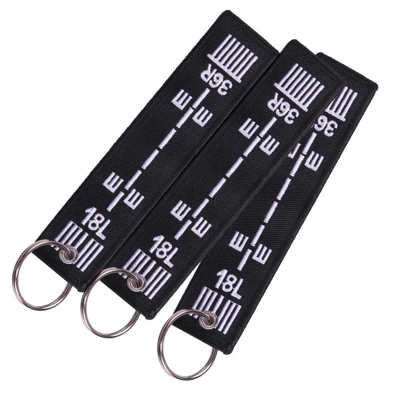 Customize Personal Logo Woven embroidered Key Chain Fabric Key Tag with Own design woven embroidery Keychains