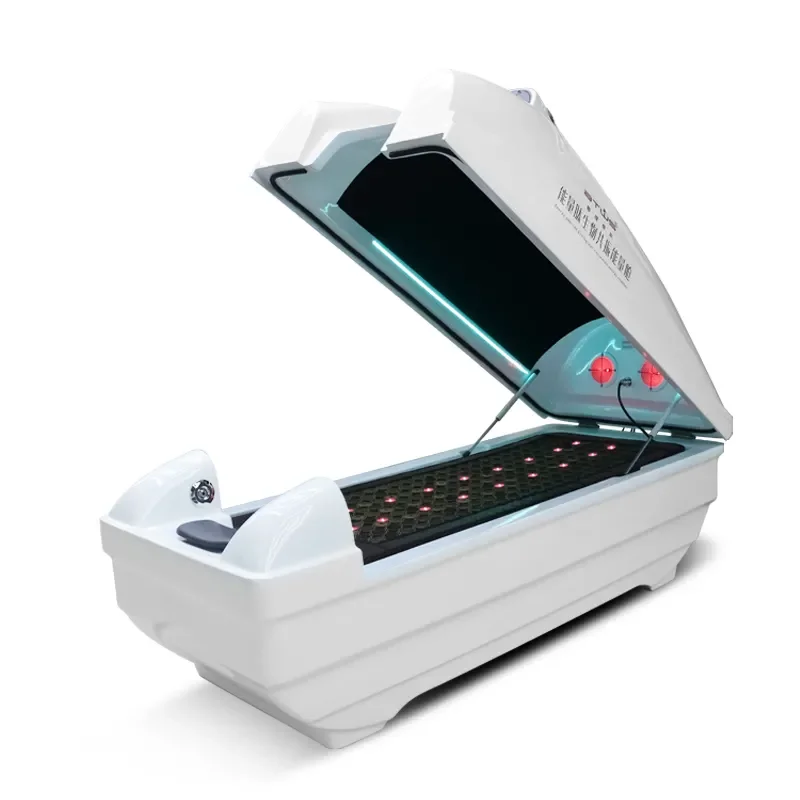 Full Body Spectrum Phototherapy Infrared Graphene Ozone PEMF Massage Spa Steam Capsule Sauna Bed Beauty Machine