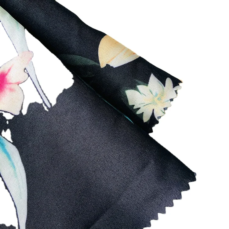 Wholesale fashion style  210t printed polyester pongee fabric for dress