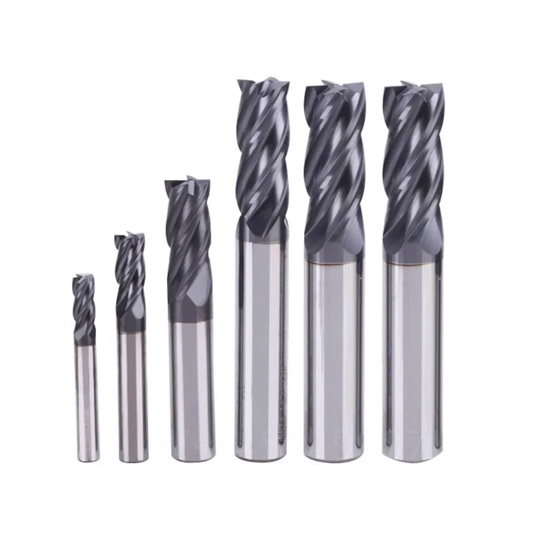 Milling Cutter wholesale HRC55-65 Solid Carbide 4 Flute Corner Radius End Mills Fresas CNC Milling Cutter