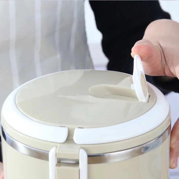 
Round Food Container Dome Lid Circle Dry Deep Clear House Lunch Containers Fork Plastic Storage With Airtight Take Away Pp 