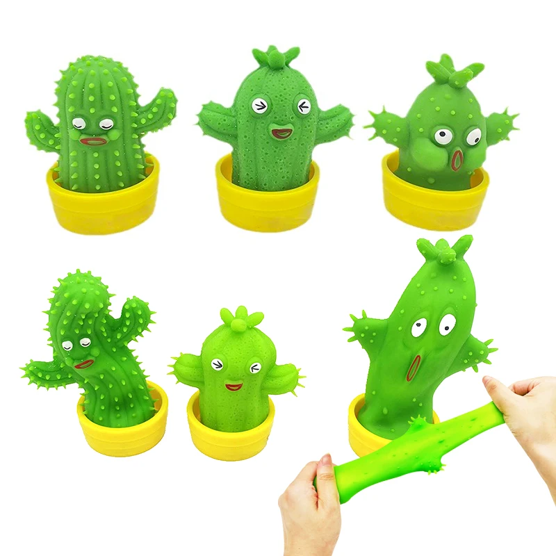 Cactus Toy Cute TPR Slow Rising Soft Squishy Stress Relief Squeeze Toys
