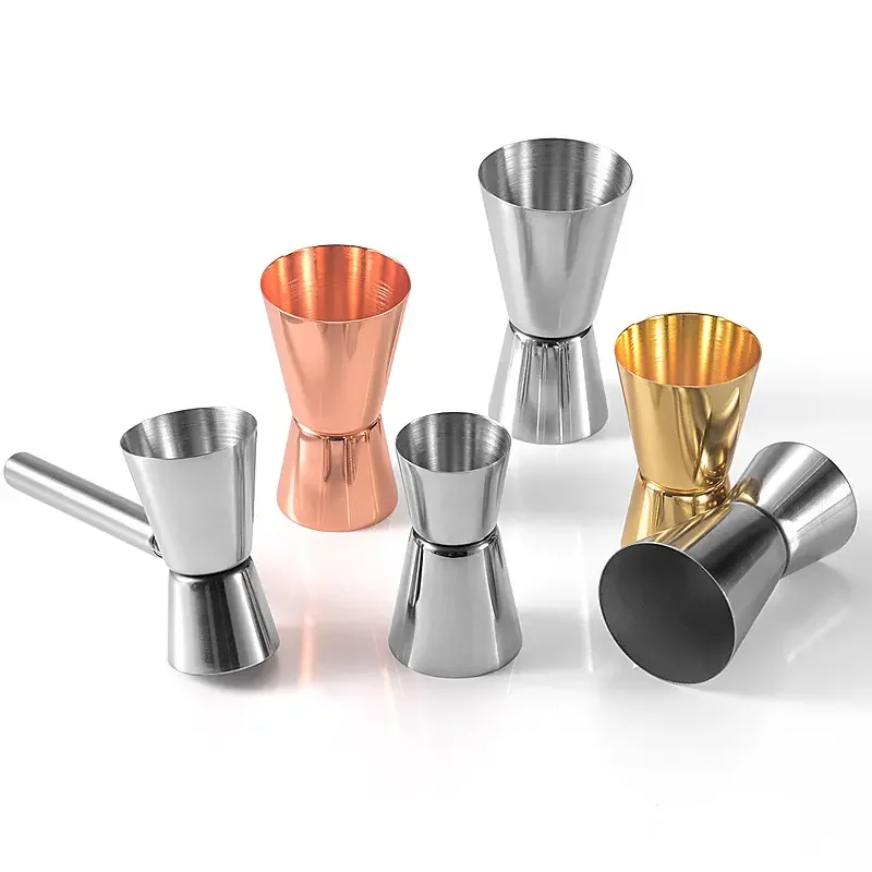 Manufacturer Colorful Stainless Steel Drinkware Measuring Tools International Wine Peg Measures Double Jigger