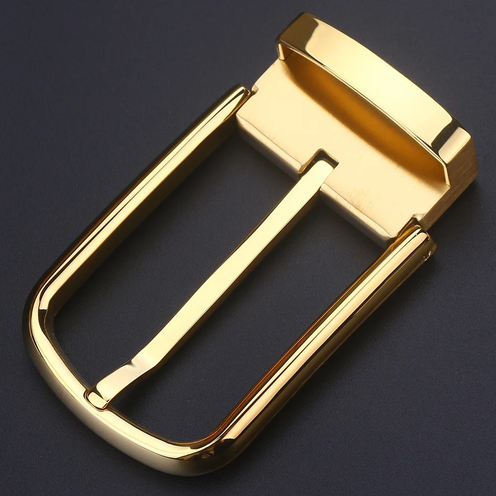 High Quality Pvd Plating 35mm/39mm Wide Stainless Steel Pin Buckle Luxury Pin Belt Buckles For Men