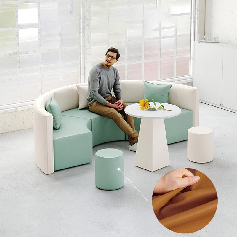 escritorio office furniture commercial modern reception sofa office couch leather office sofa set furniture