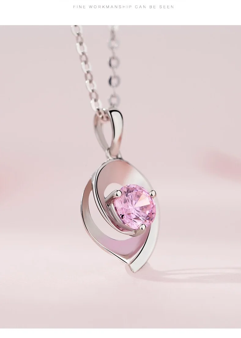 Love heart-shaped necklace female Japan and South Korea simple student Mori pendant lockbone chain neck chain