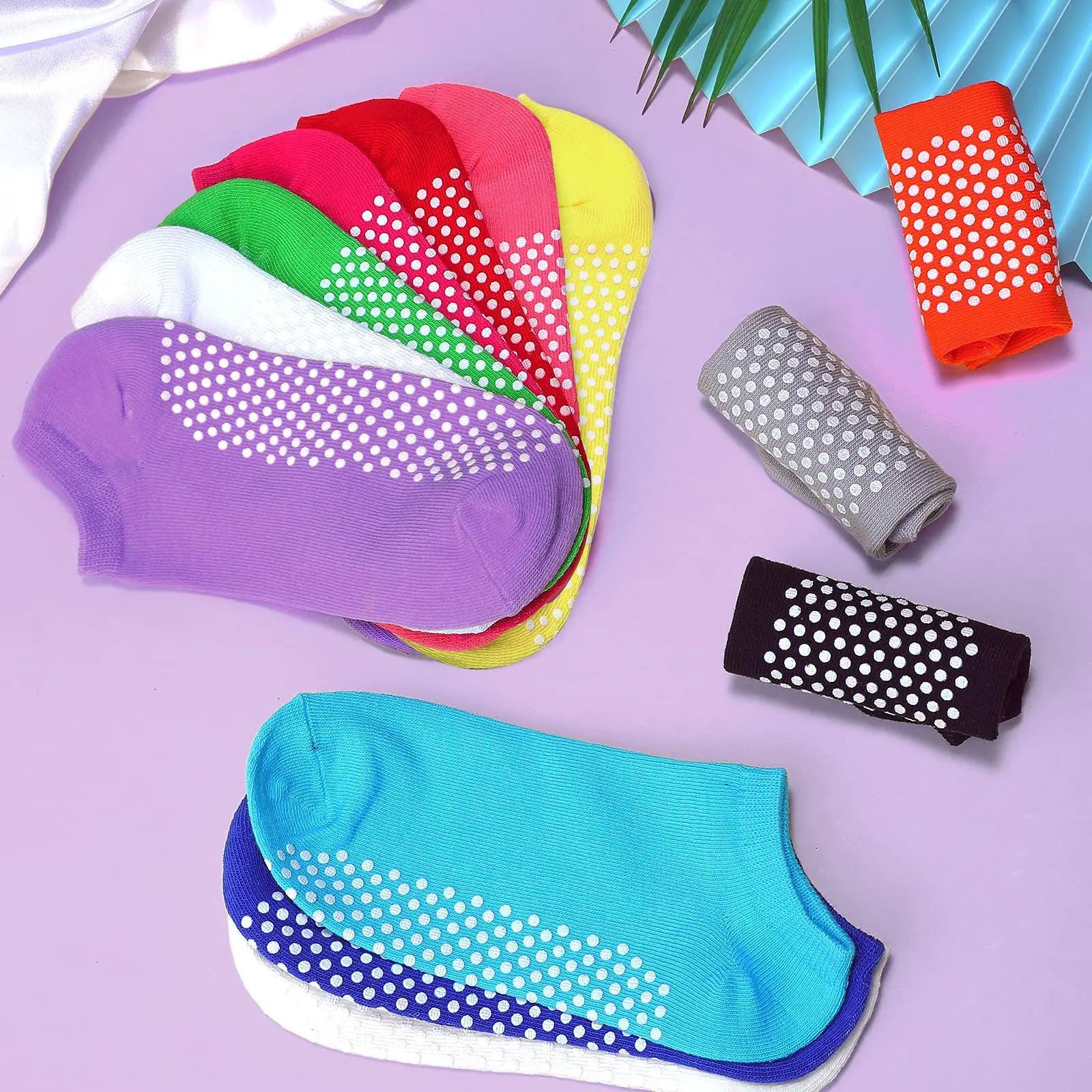 Kids Floor Socks With Head Non-Slip Silicone Soles Knit Knee Newborn Non-Slip Floor Girl Baby Socks