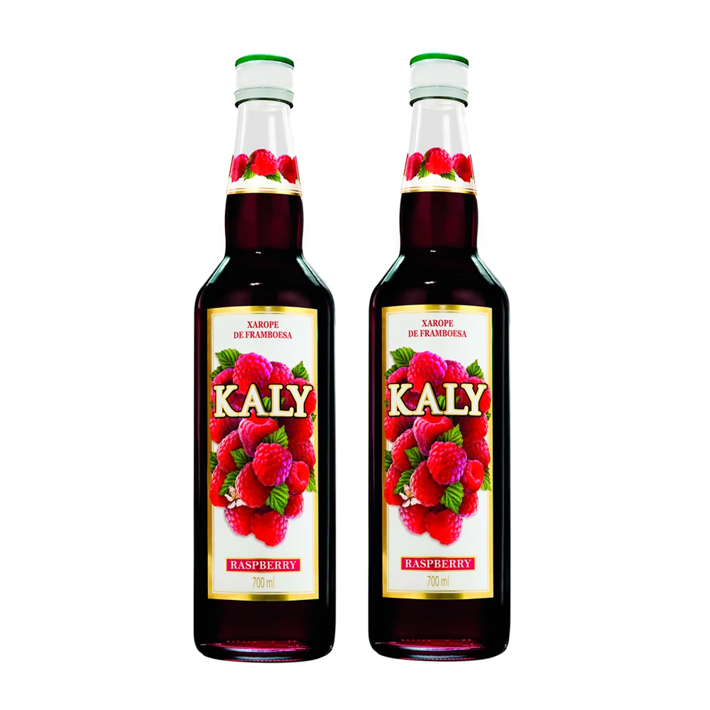 Refreshing Raspberry Flavored Syrup Natural Fruit Cocktail Concentrated Syrup